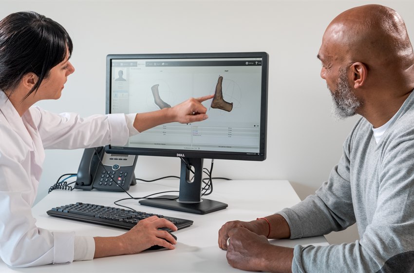 footscan Druckmessplatte im klinischen Einsatz mit v9 Software-Analyse